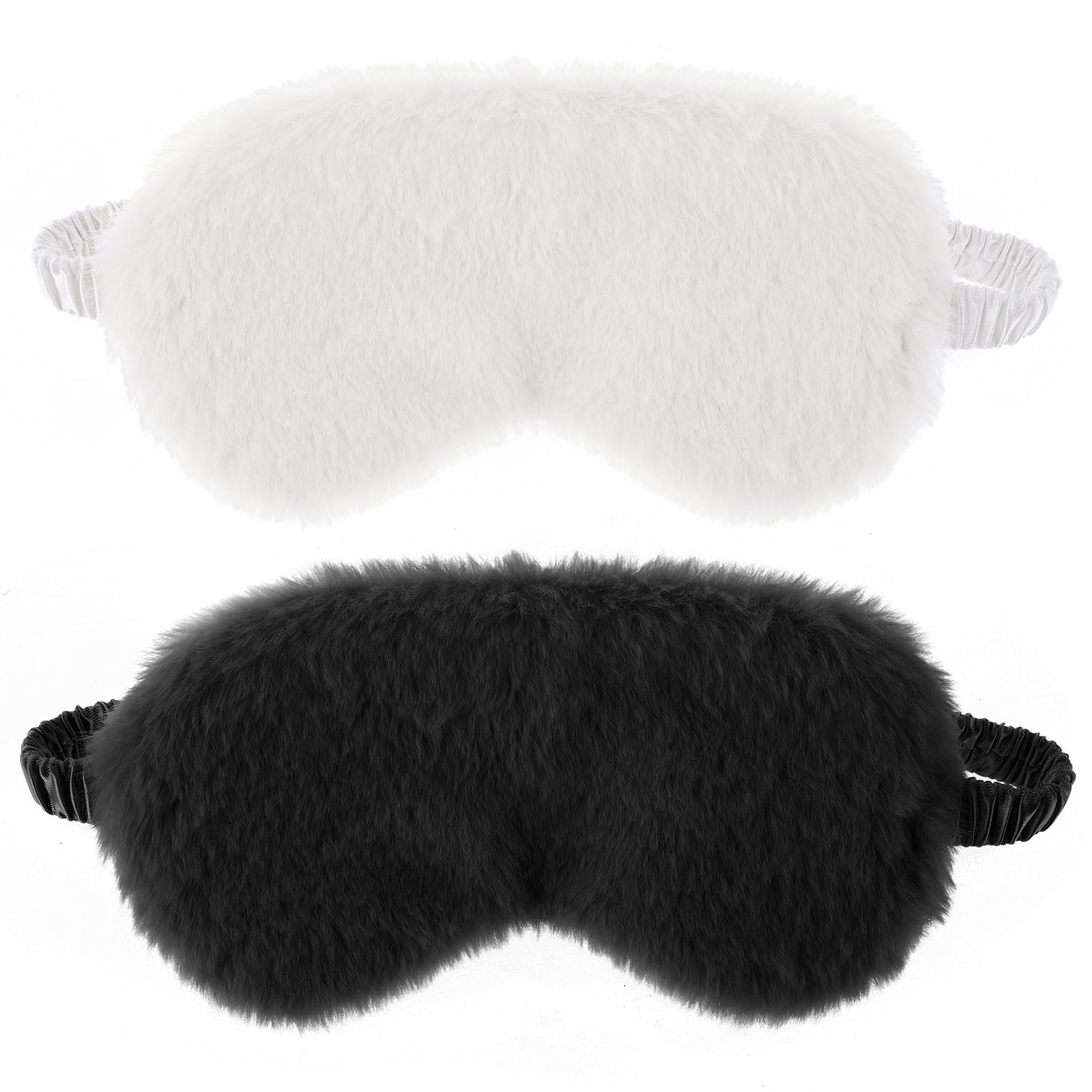 Masques Dimeho en peluche: ensemble double pour un confort nocturne.