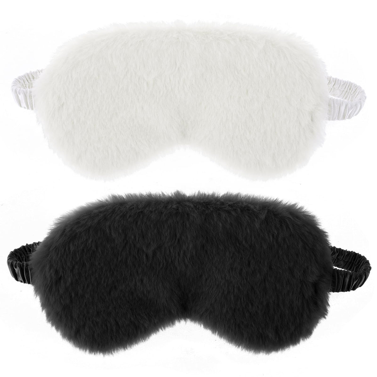 Masques Dimeho en peluche: ensemble double pour un confort nocturne.