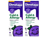 Dimetapp Sirop Enfant Raisins, bouteille prête à apaiser temporairement la respiration nasale.