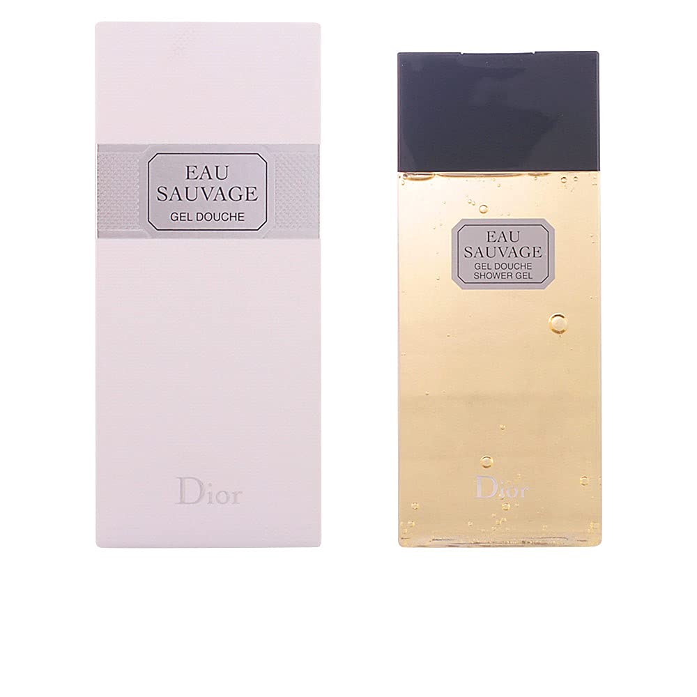 Dior Eau Sauvage Douche Bouteille 200 ml, parfum subtil et revitalisant pour votre routine quotidienne.