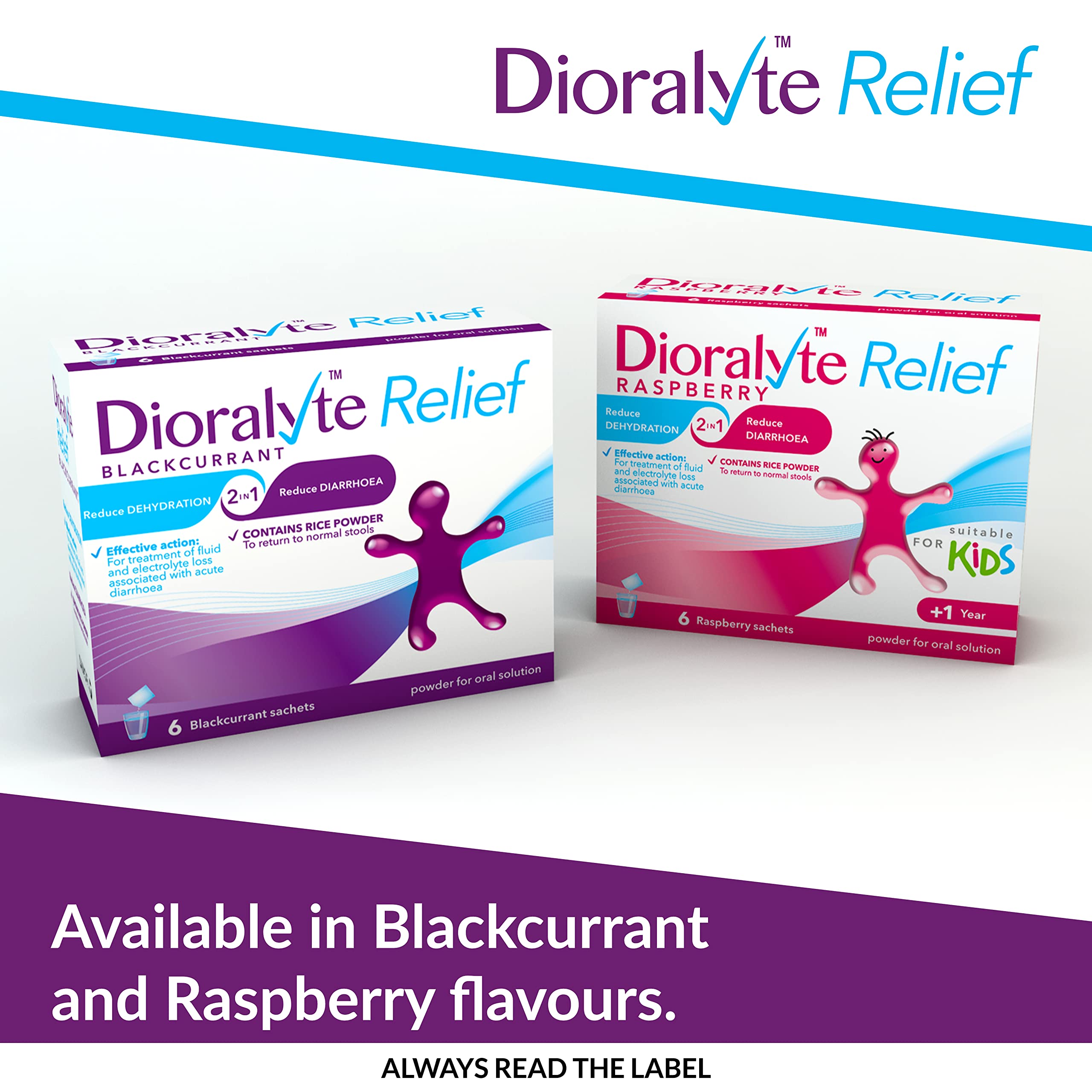 Pack Dioralyte de 6 sachets, idéal pour le voyage et l’urgence.