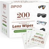 Dipoo lingettes nettoyage lunettes: nettoyage sans traces pour lunettes et lunettes de soleil, usage quotidien.