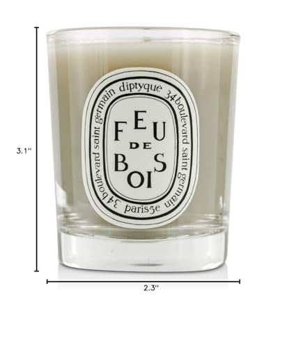 Bougie Diptyque Feu de Bois allumée, ambiance cocooning et détente