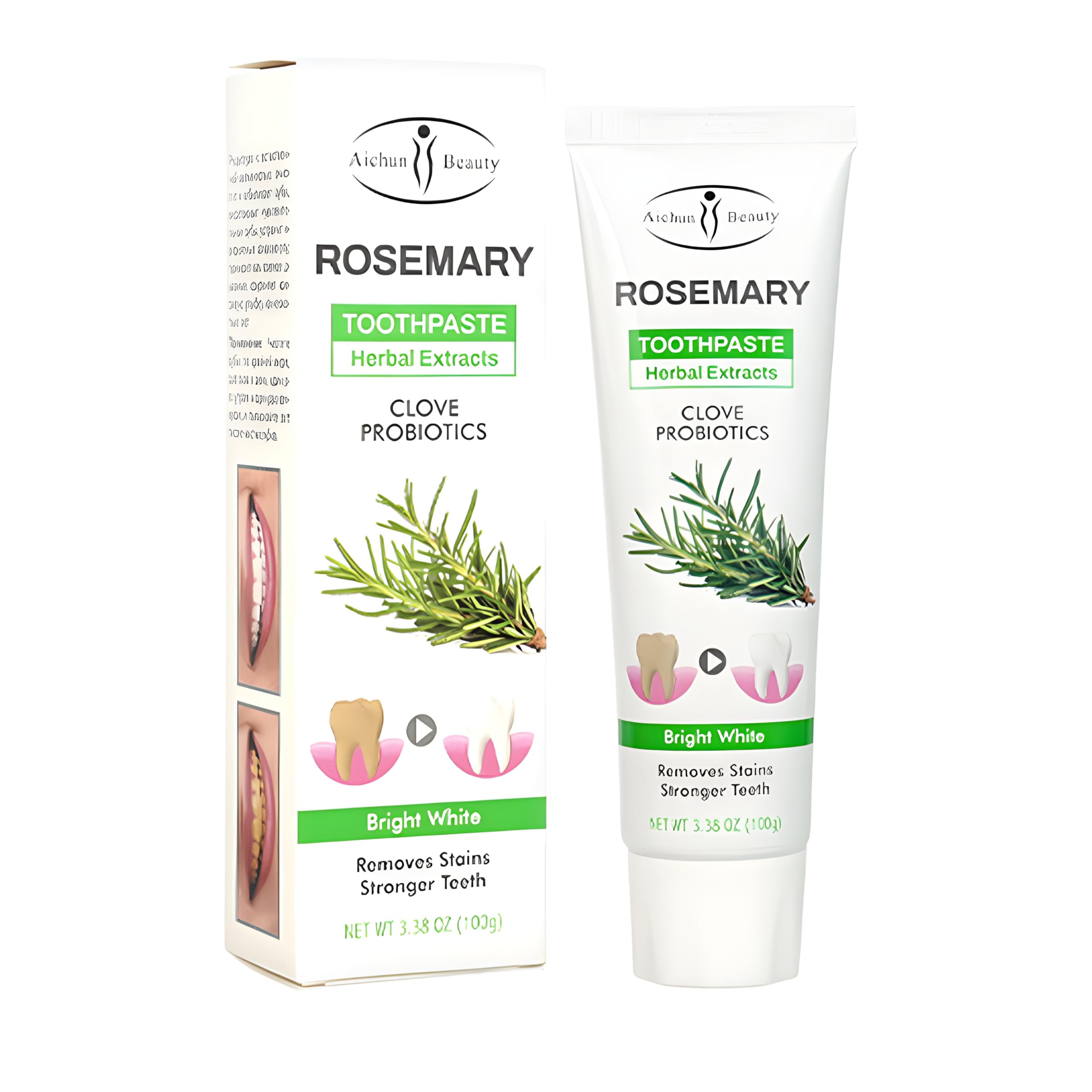 DISAAR Beauty Pâte dent menthe-romarin – nettoyage en profondeur et haleine fraîche.