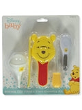 Coffret Winnie The Pooh pour bébé: kit de soins jaune, pratique pour le quotidien du bébé.