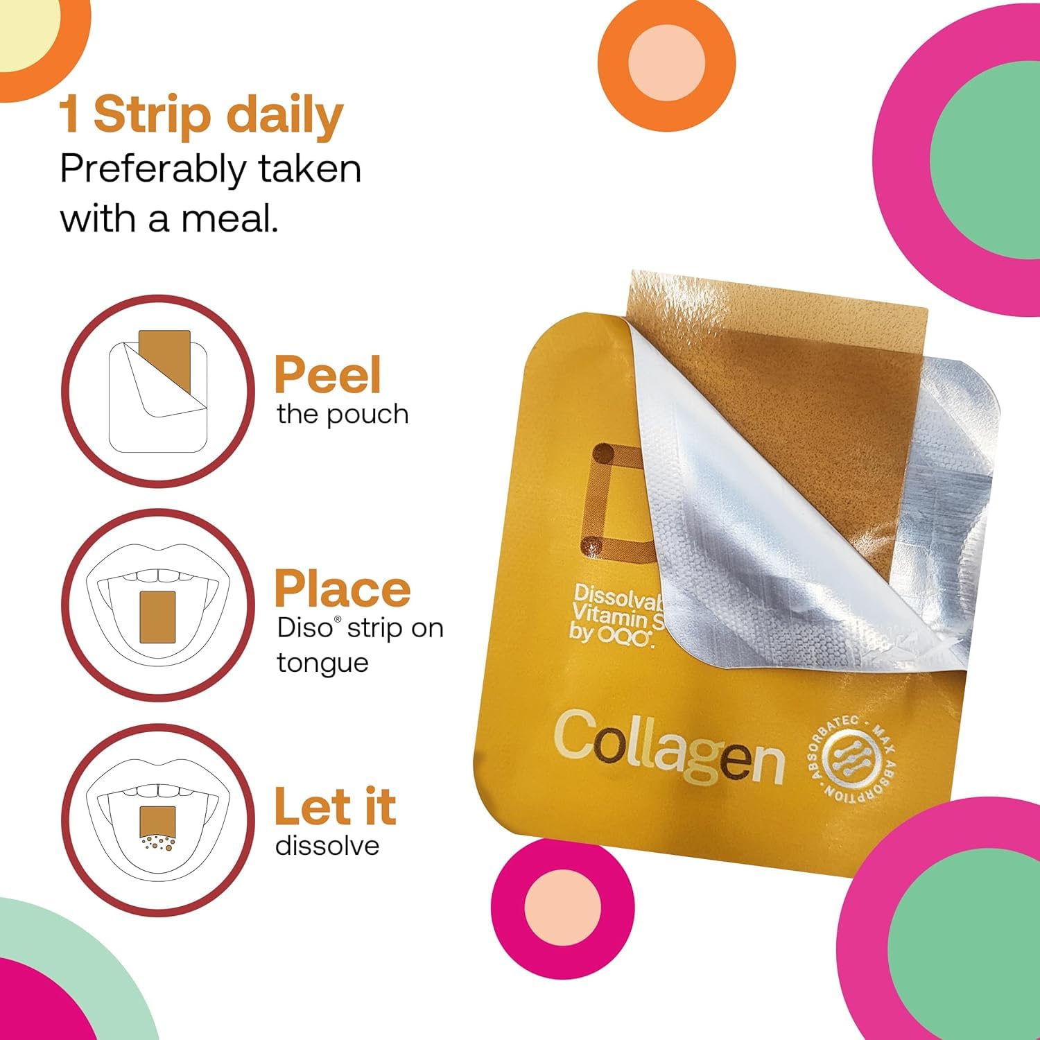DISO Collagen Boost — emballage individuel pratique en déplacement