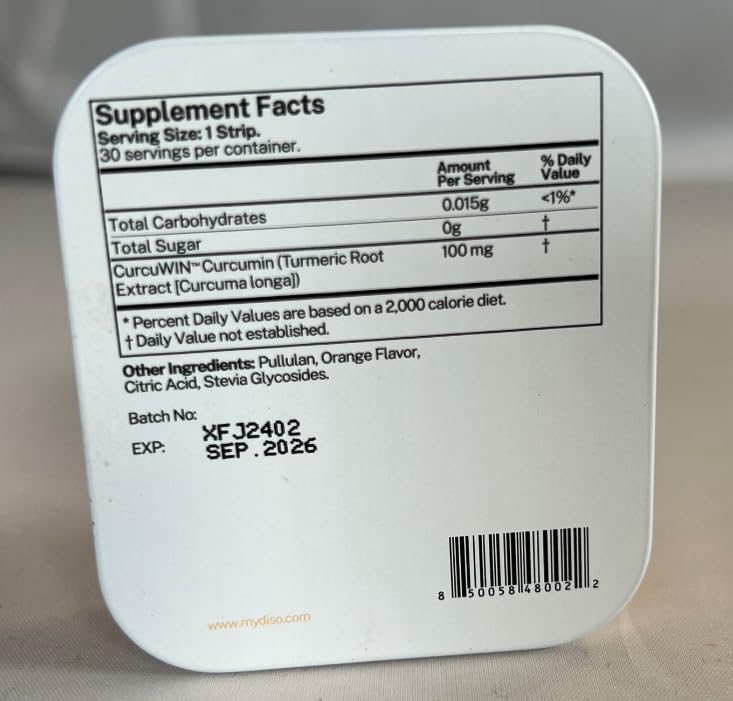 DISO Curcumine – utilisation sans eau, idéale en déplacement.