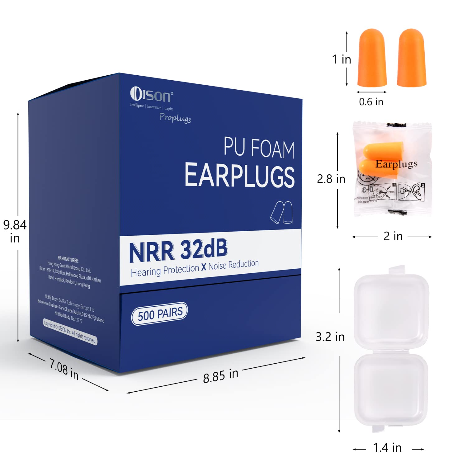 Tests et certifications ANSI et CE des bouchons Dison