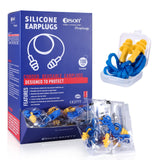 Dison bouchons d’oreille en silicone – paquet de 100 paires, hygiène et transport faciles