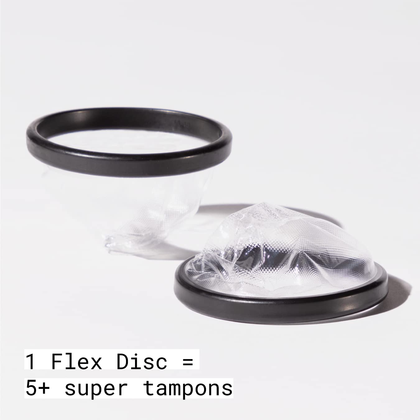 Disque menstruel Flex utilisation débutant design intuitif.