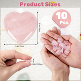 Emballage cadeau premium pour offrir ces coeurs quartz rose.