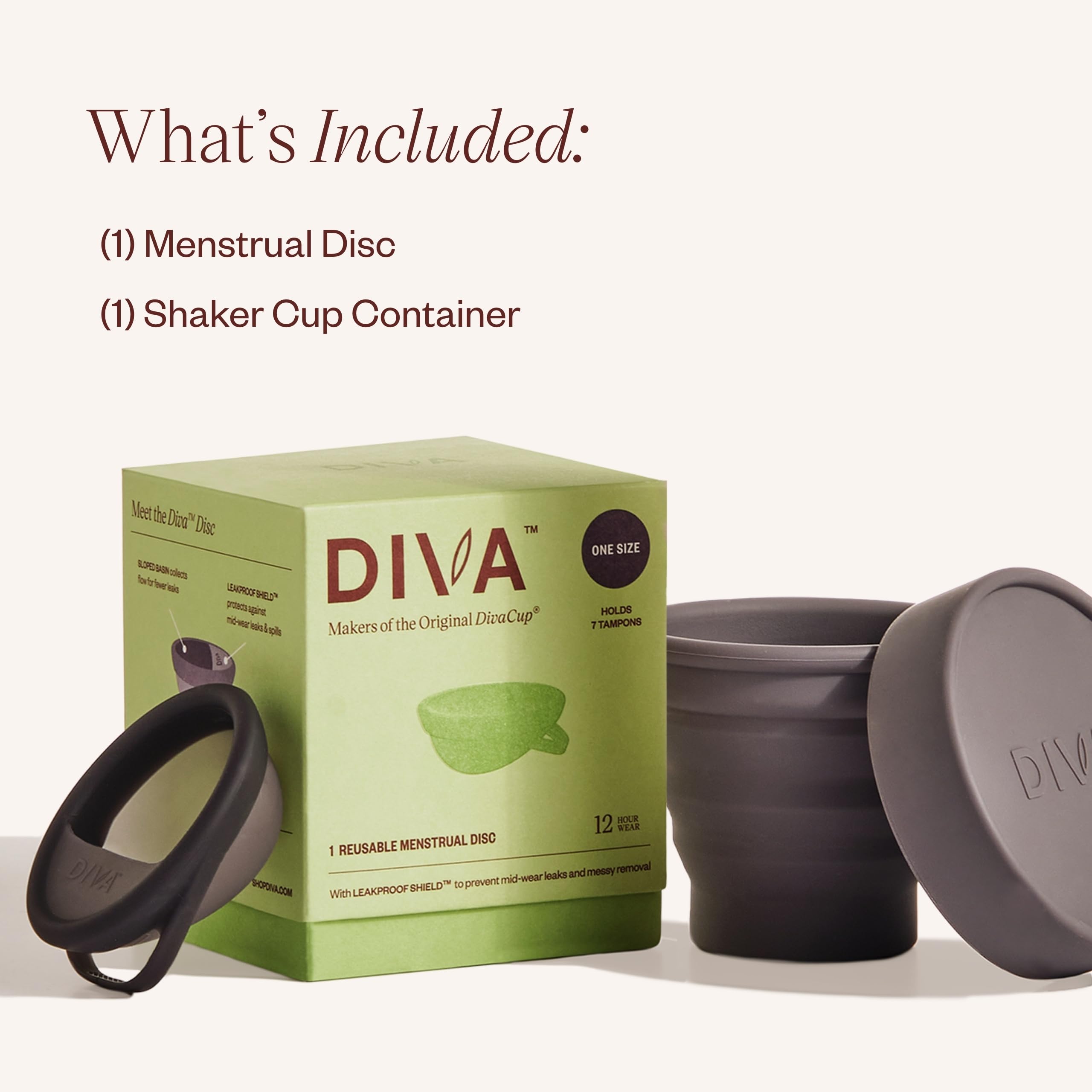 DIVA Disc: insertion confortable grâce à la forme ovale.