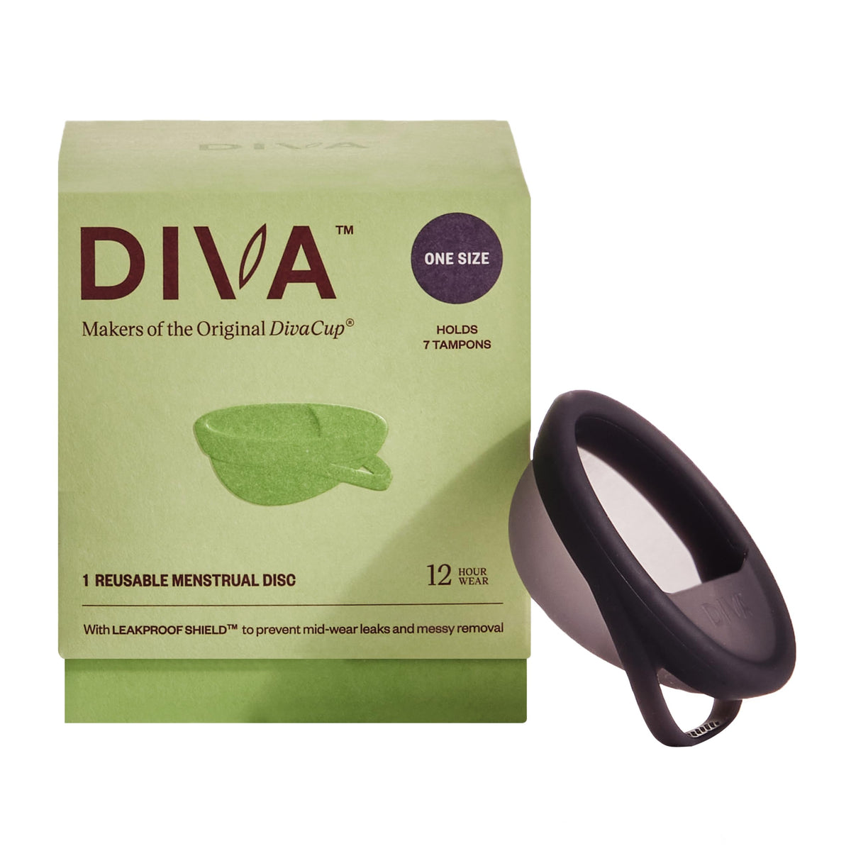 Diva Disc confort oval en silicone médical, insertion facile.