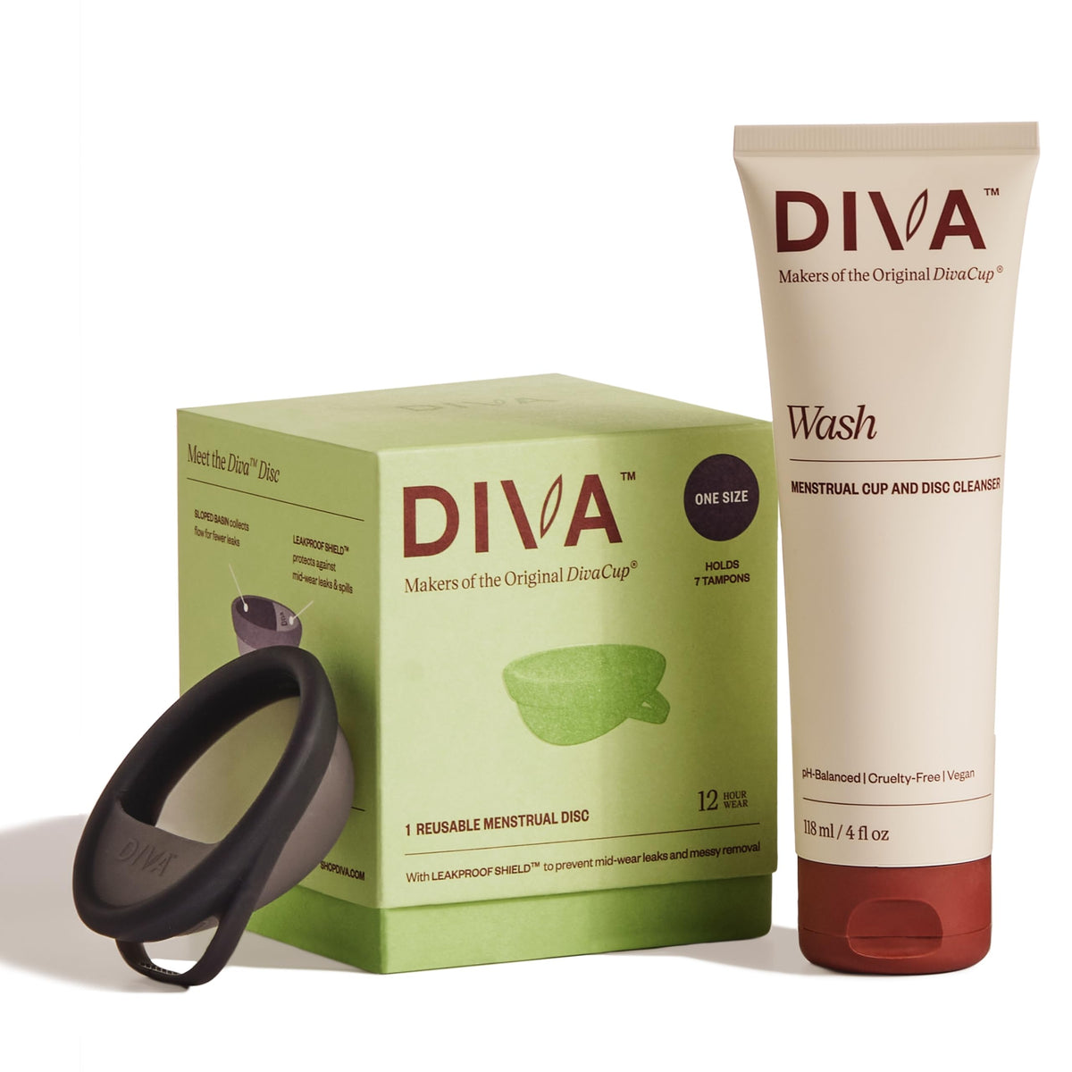 DIVA Disc utilisation-confort pour une insertion facile et discrète.