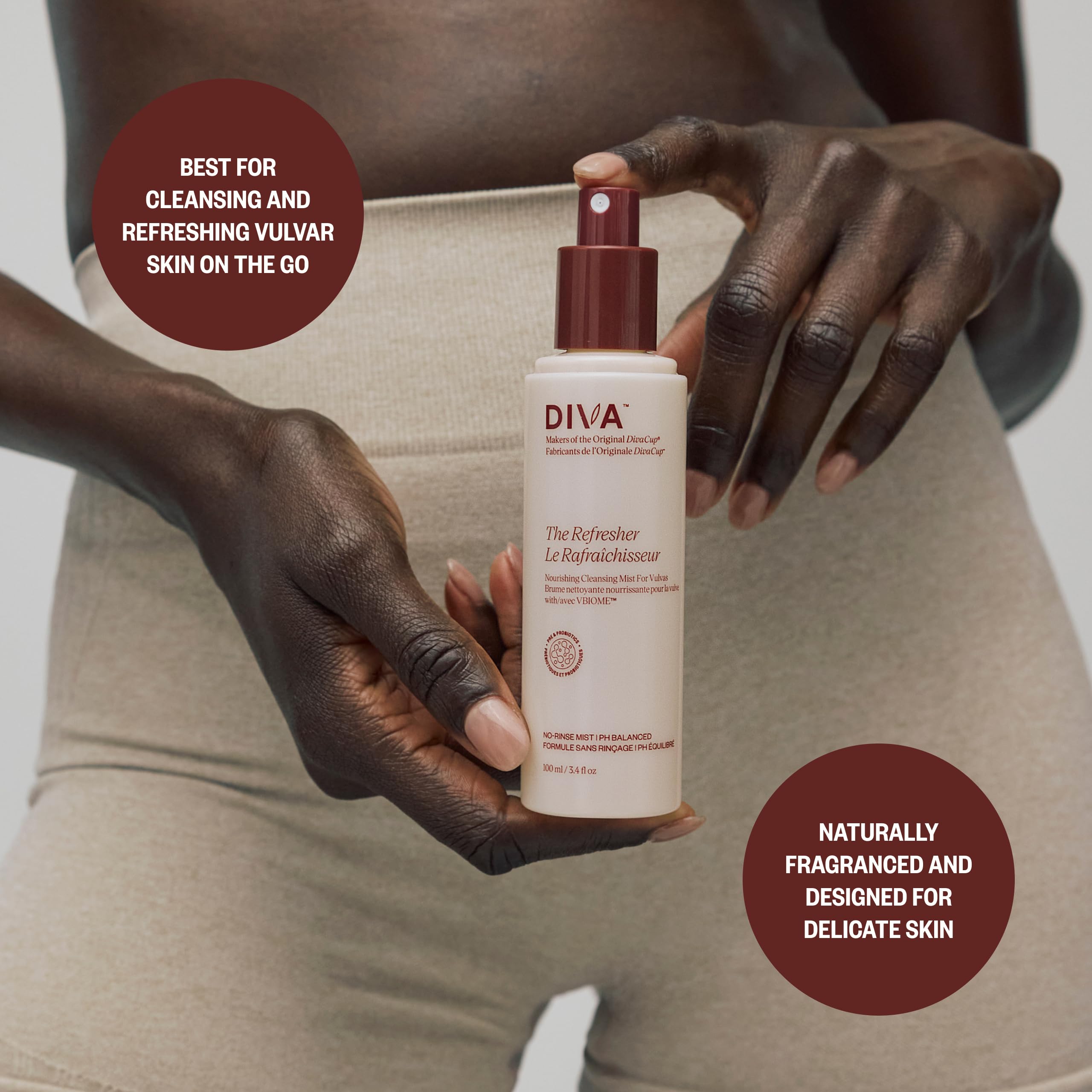 DIVA Refresher : Avec VBIOME et lactique, peut aider à soutenir un microbiome sain.