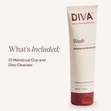 DIVA Wash goutte efficace: une goutte suffit pour nettoyer en douceur