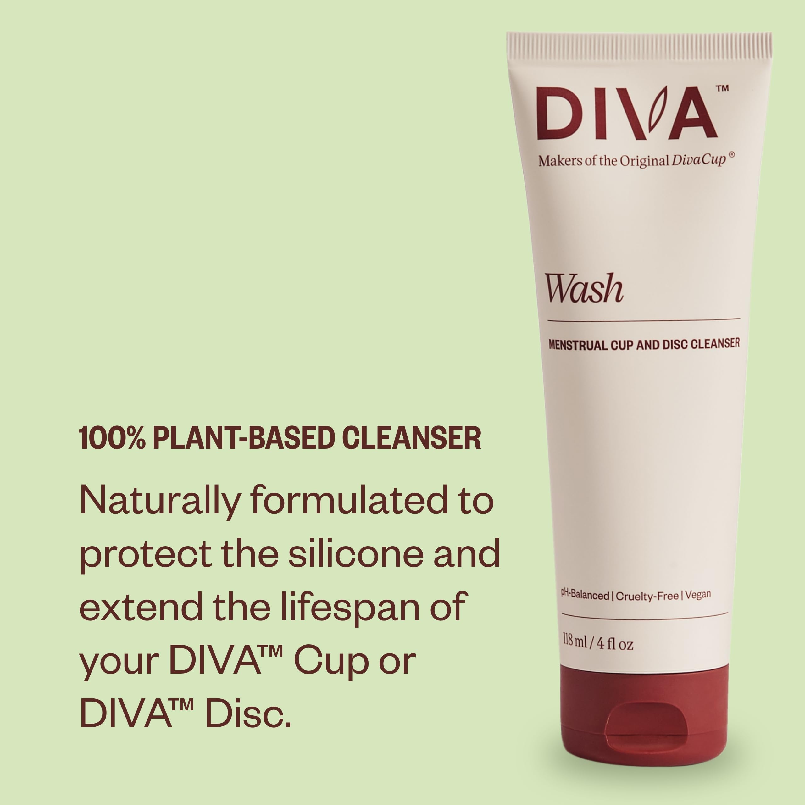 Nettoyant végétal DIVA Wash préserve le silicone et l’hygiène.