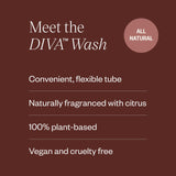 DIVA Wash parfum citron naturel: fraîcheur légère sans résidu