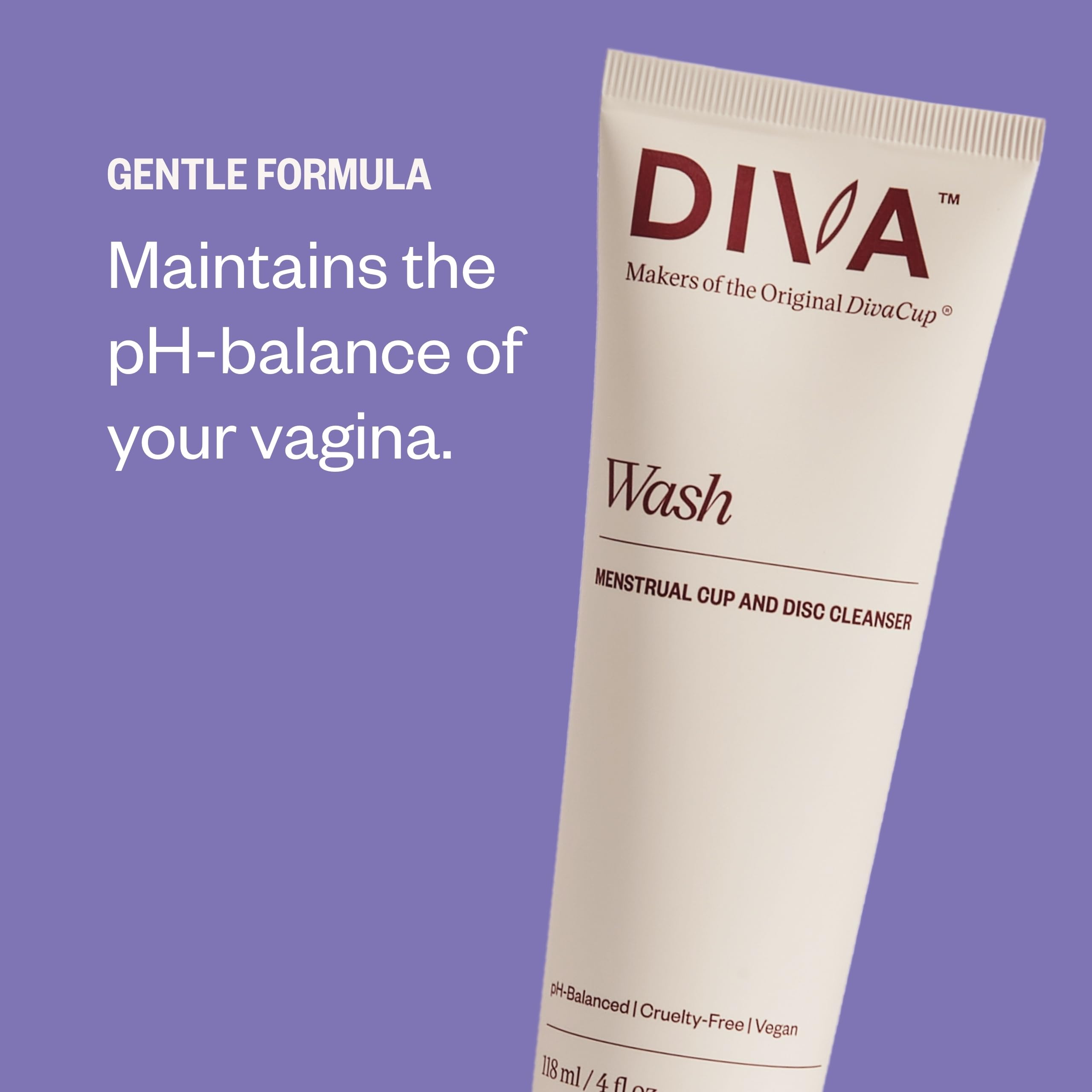 DIVA Wash vegan sans cruauté: respectueux de la peau et de la planète