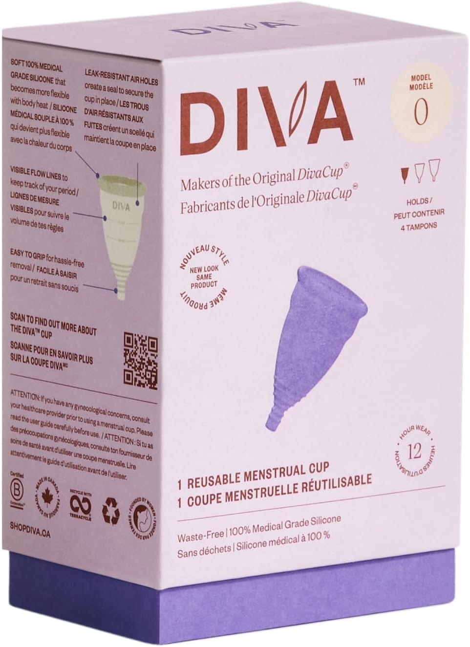 DivaCup Kit entretien – accessoires inclus pour l'entretien.