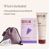 DivaCup Model 0 - insertion douce pour un confort lors des premiers essais.