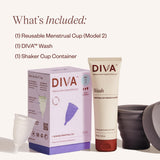 DIVA Cup modèle 2, capacité adaptée pour flux moyen à important.