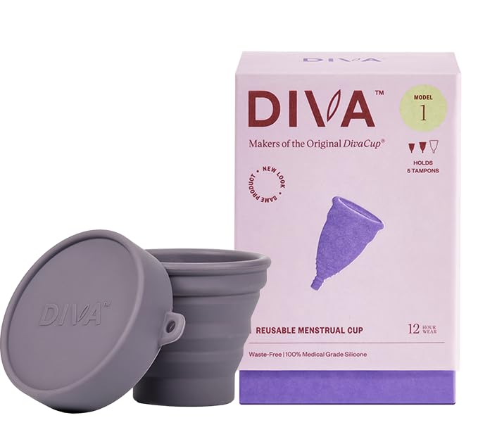 DIVA Cup Modèle 1 avec capacité équivalente à 5 tampons pour flux moyen