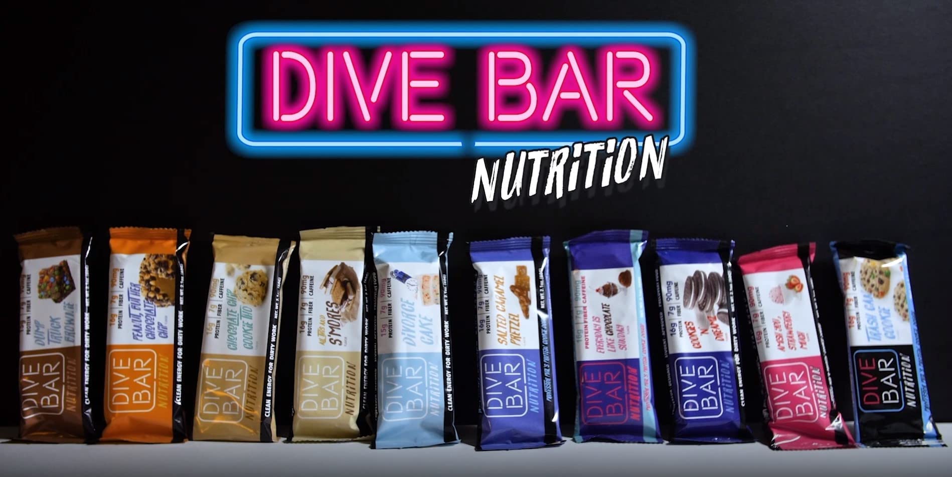 Barre Dive Bar Nutrition caffeinée, idéale avant l'effort pour démarrer rapidement.