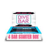 Barres Dive Bar Nutrition caffeinées, emballage visible, énergie prête pour l'entraînement.