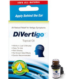 DiVertigo gouttes liquides près de l'oreille, soulagement potentiel des vertiges et nausées au quotidien.