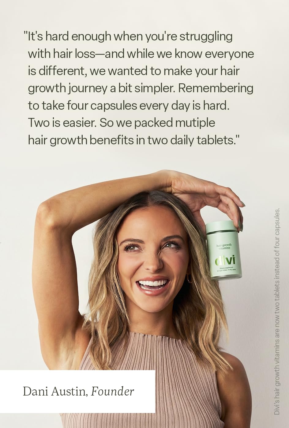 Divi vitamines cheveux mains routine matinale facile et pratique.
