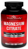 Divine Bounty – bouteille de gélules citrate de magnésium, soutien quotidien.