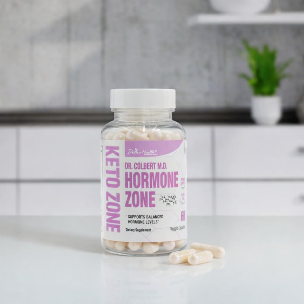 Bouteille Divine Health DIM arrière — informations sur la formulation et les dosages.