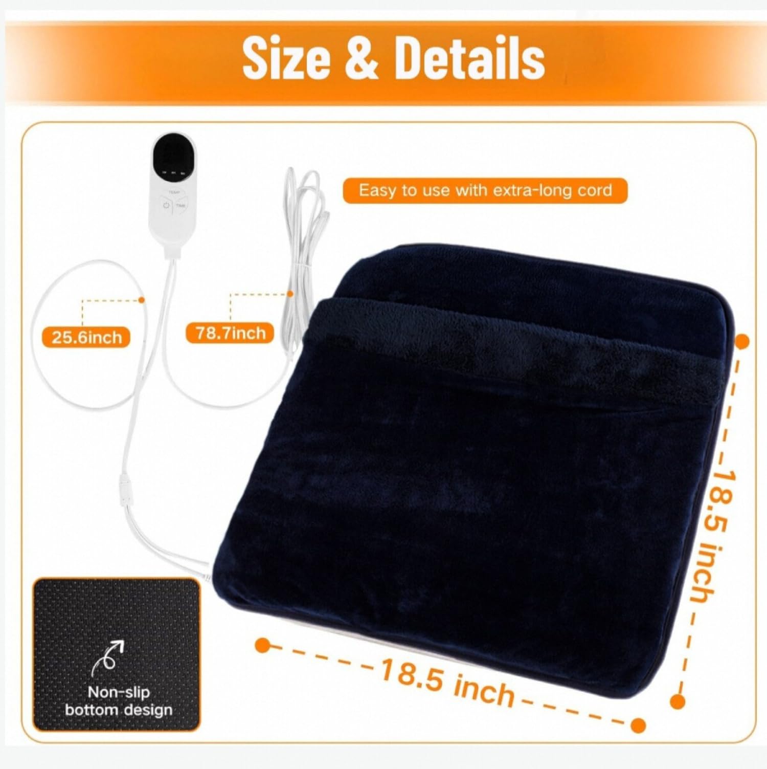 Diweez chauffe-pieds housse lavable, entretien facilité et hygiène.