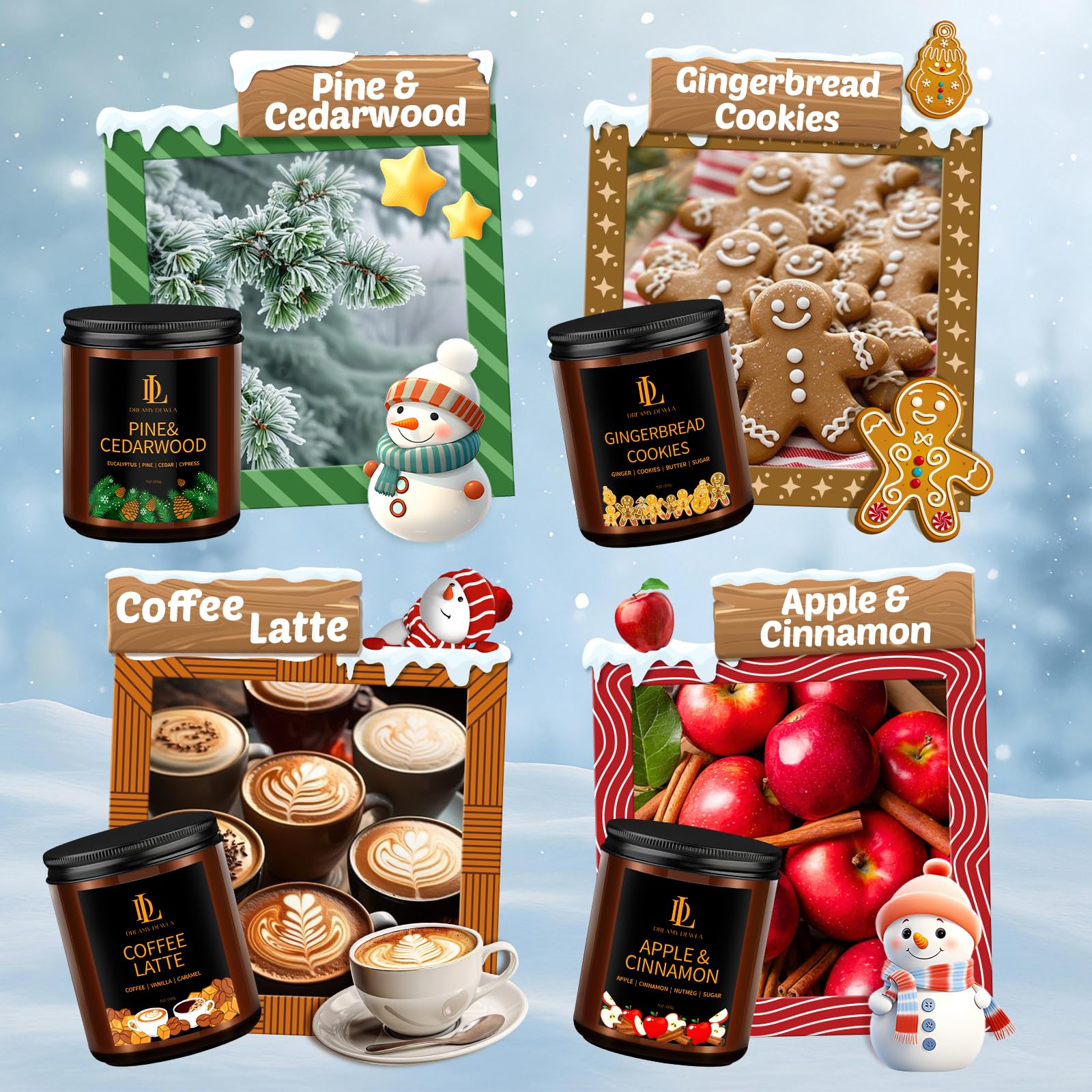 DL DREAMY DEWLA pain-d-epice-bougie: arôme réconfortant pour la cuisine.
