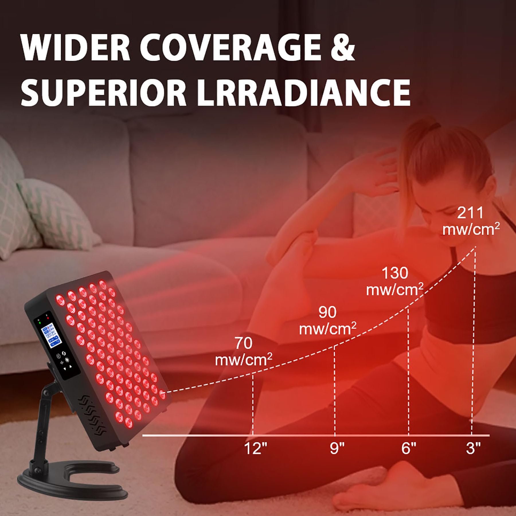 DLG GRP panneau lumière infrarouge 810-850 visage corps récupération potentielle