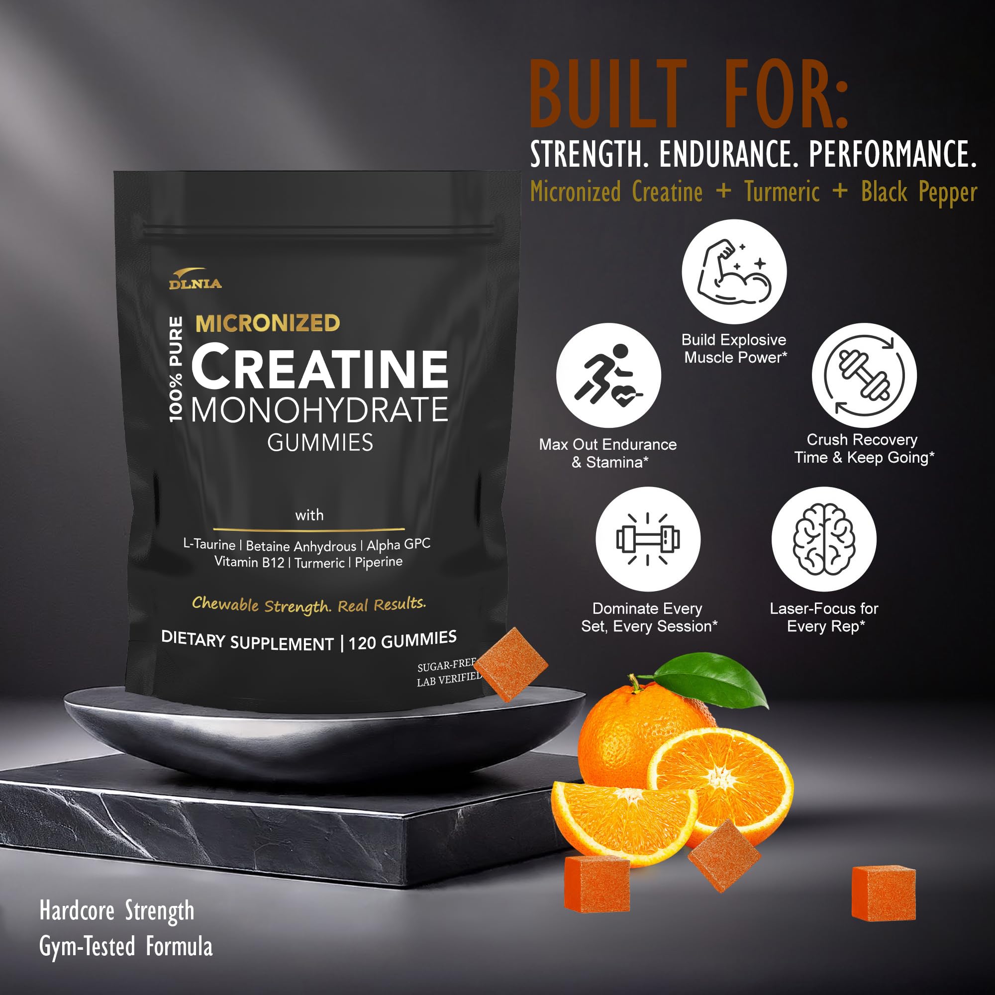 Gummies DLNIA Myrtille – pré-entraînement pour plus d’endurance et motivation