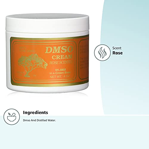 DMSO Crème Rose, texture crème riche pour massage quotidien.