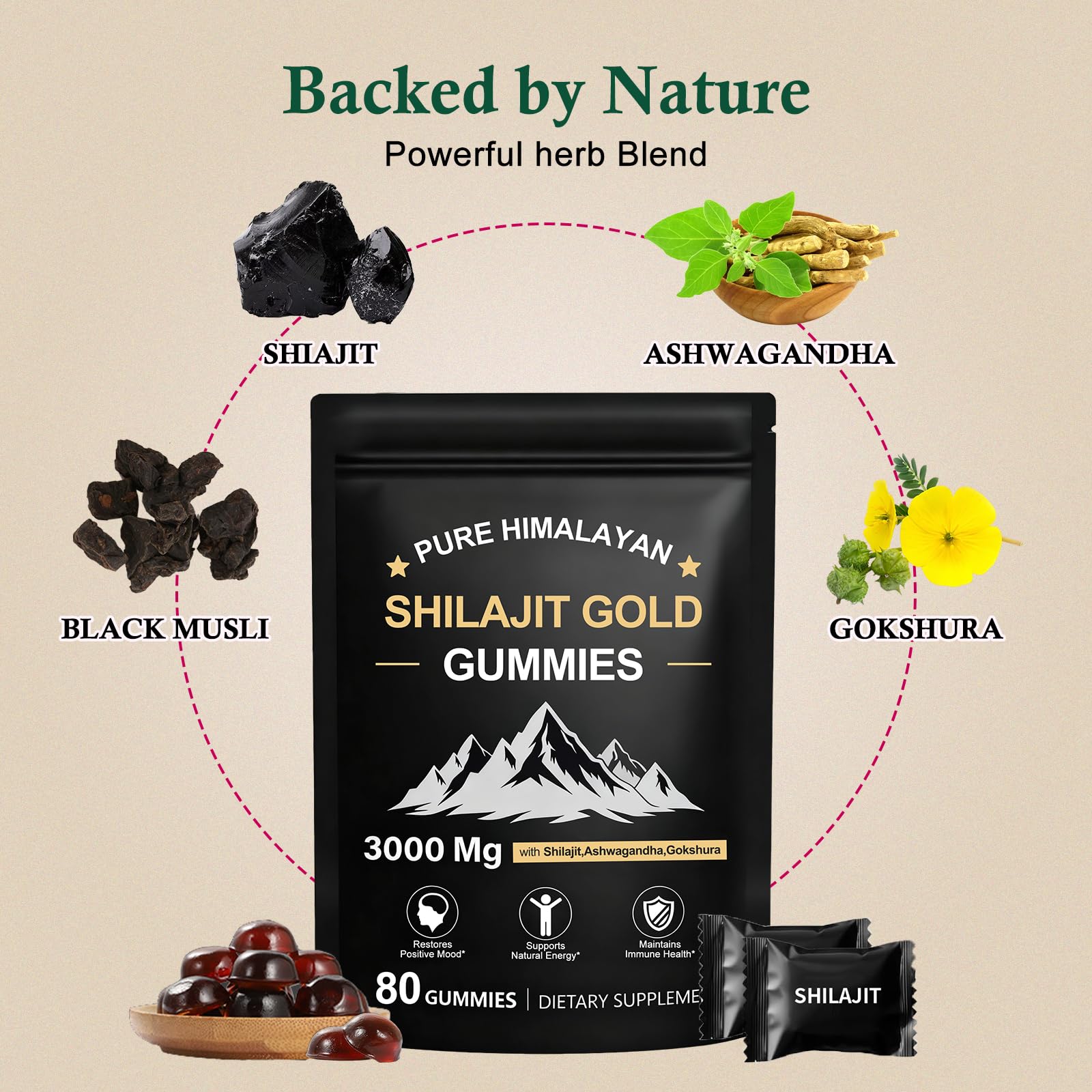 Emballage Dmtdnid Shilajit pour déplacements et routine bien être.