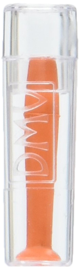 DMV Outil de retrait orange dans son tube de rangement en plastique transparent.