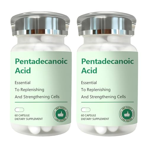 DNOUHN acide pentadecanoïque, bouteille, soutien potentiel à l'intégrité cellulaire.