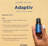 Arôme lavande et menthe de DoTERRA Adaptiv favorisant détente et concentration.
