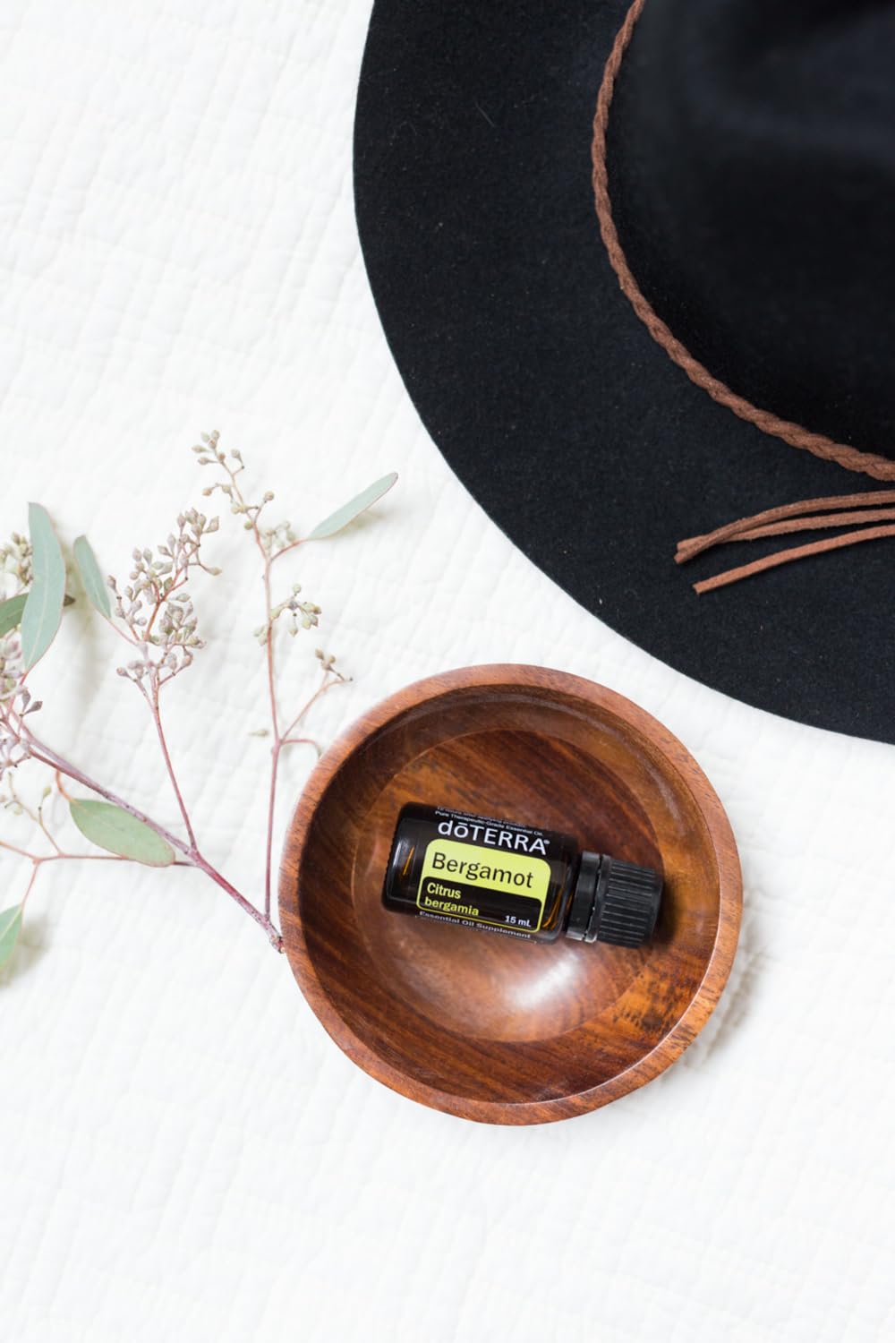 doTERRA Bergamot — emballage boîte, présentation premium.