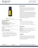 doTERRA Bergamot — massage, relaxation avec huile porteuse.