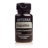 doTERRA Copaiba capsules molles dans une bouteille, soutien digestif et immunitaire