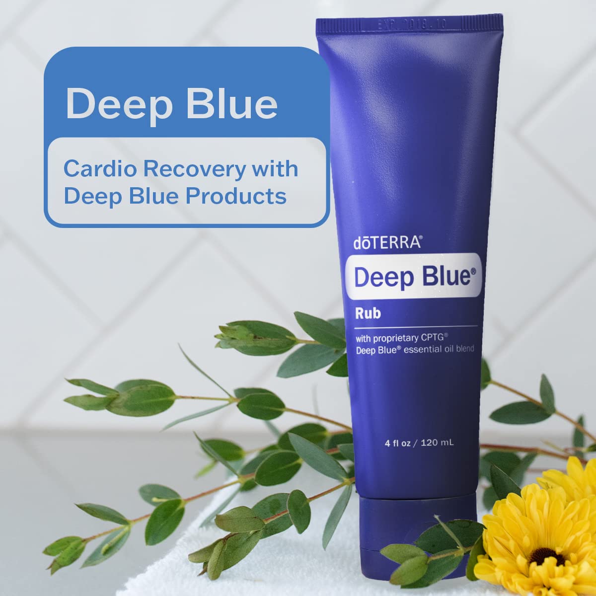 DoTERRA Deep Blue Rub : utilisation sportive pour soutien après l'effort et confort.