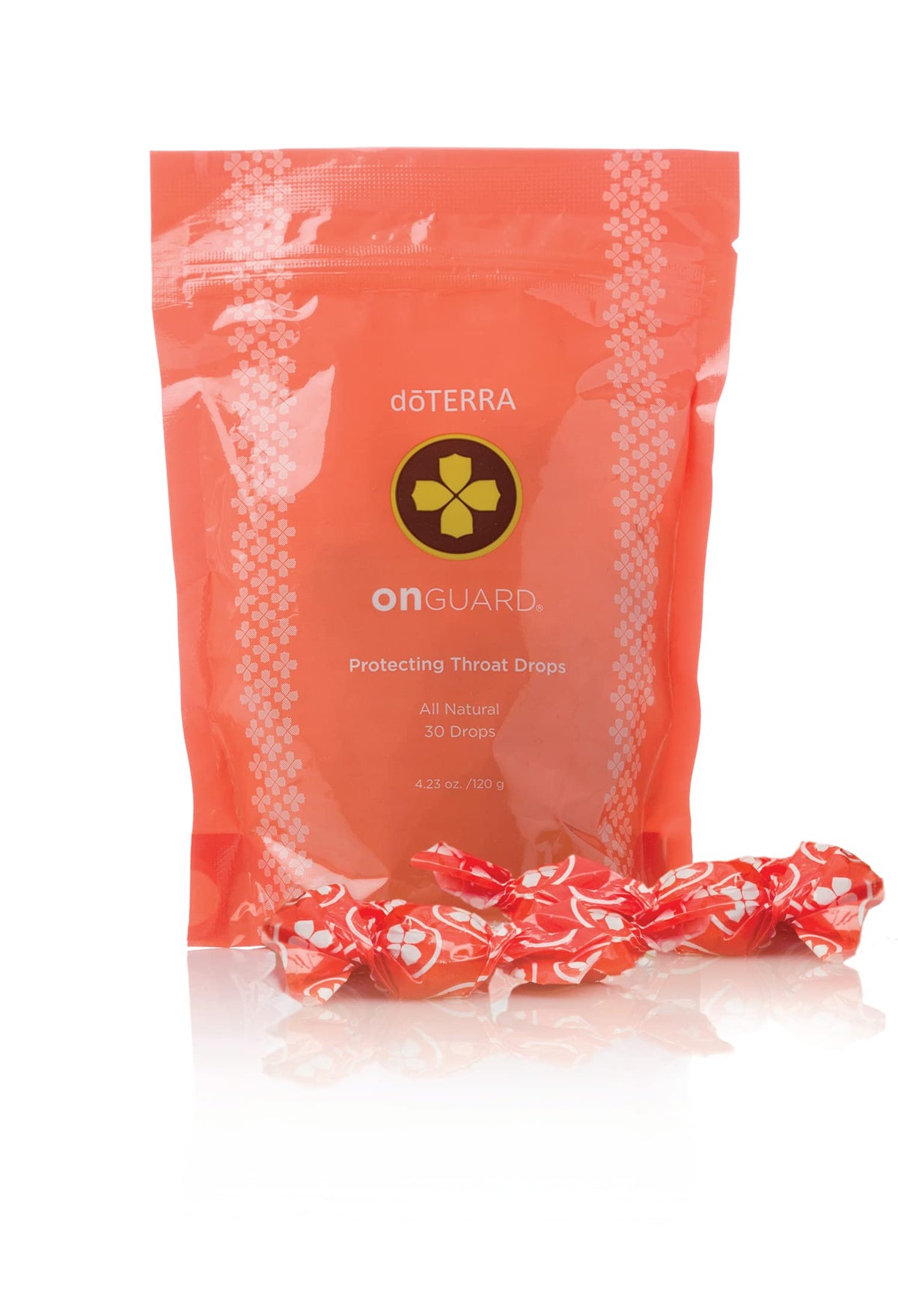 Pastilles doTERRA On Guard emballées, pratique en déplacement pour la gorge