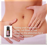 doTERRA Sauge Sclarée: massage corporel avec huile de coco fractionnée.