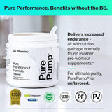 Creapure creatine et BCAA dans PurePump soutiennent la récupération.