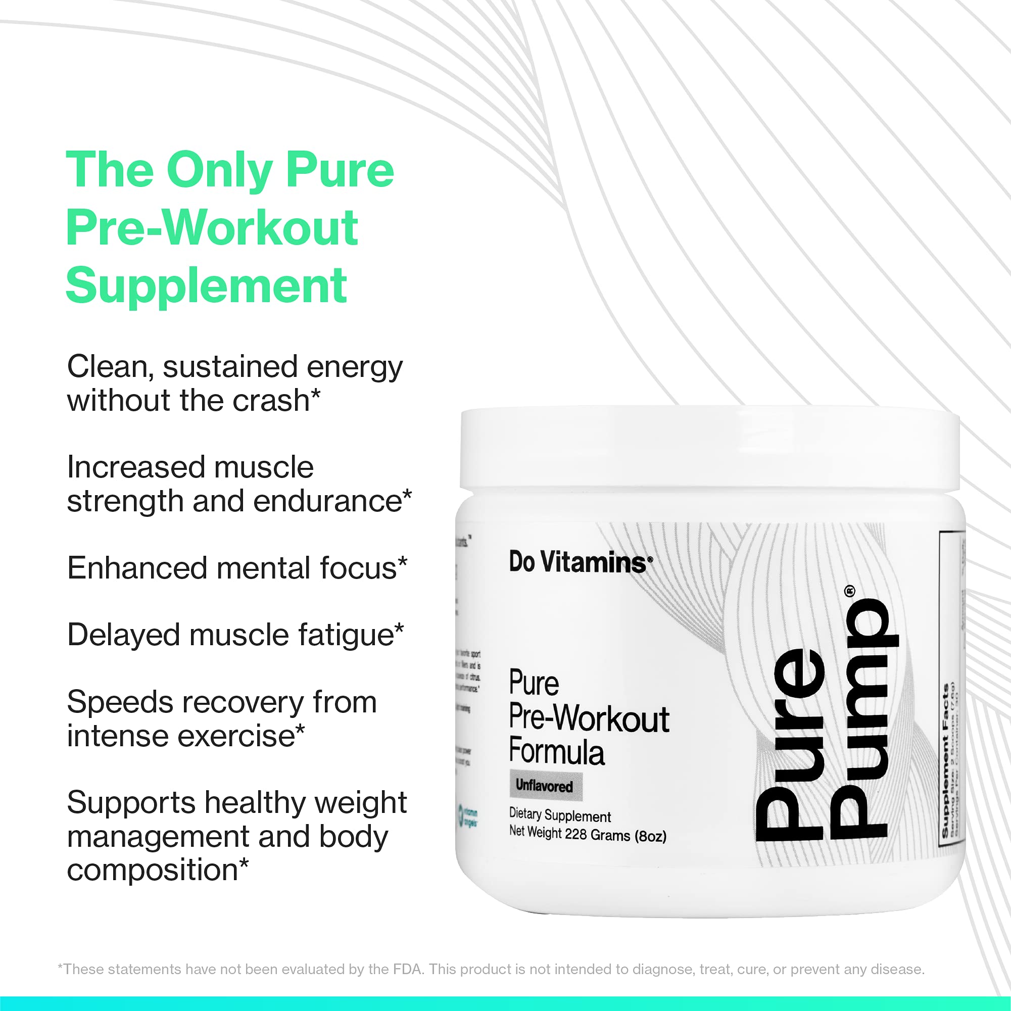 Cuillere doseuse Do Vitamins PurePump pour doser precis et pratique.